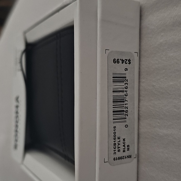 Sonoma Black Leather Front-Pocket Wallet - Picture 2 of 2